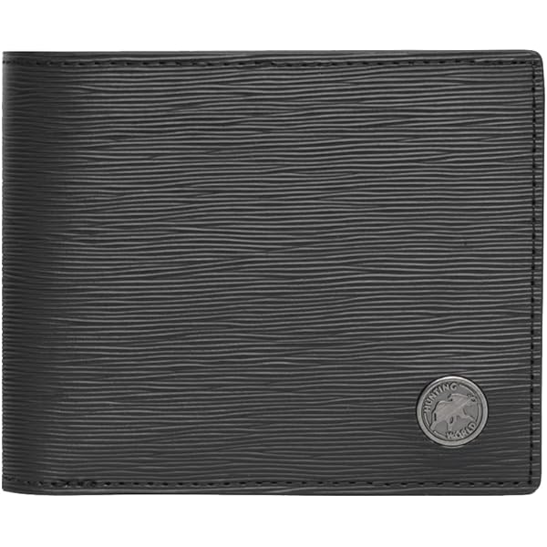 ハンティングワールド　３つ折り財布　レザー製　ブラック Amazon.co.jp: [ハンティングワールド] 財布 メンズ レディース